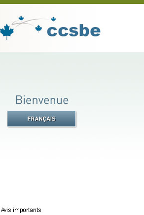 Link to CCSBE 2011 French site
