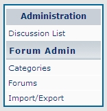 Administration Options