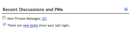 New message or posts