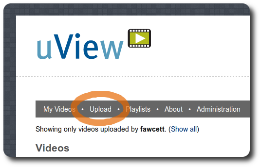Video Submit Menu
