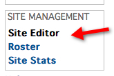 Select Site Editor