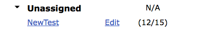 Unassigned Gradebook Item