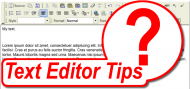 Text Editor Tips