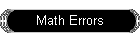 Math Errors