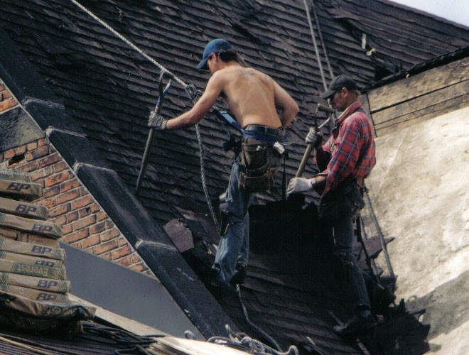 Roof renovation, Summer 2004