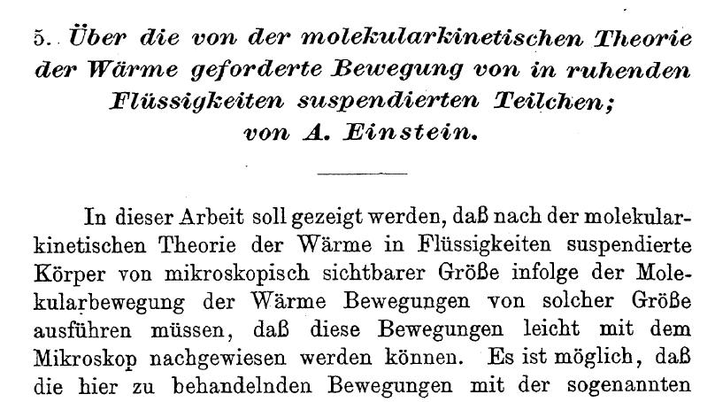 Einstein's Paper in German