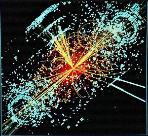 Detector image of a particle collision