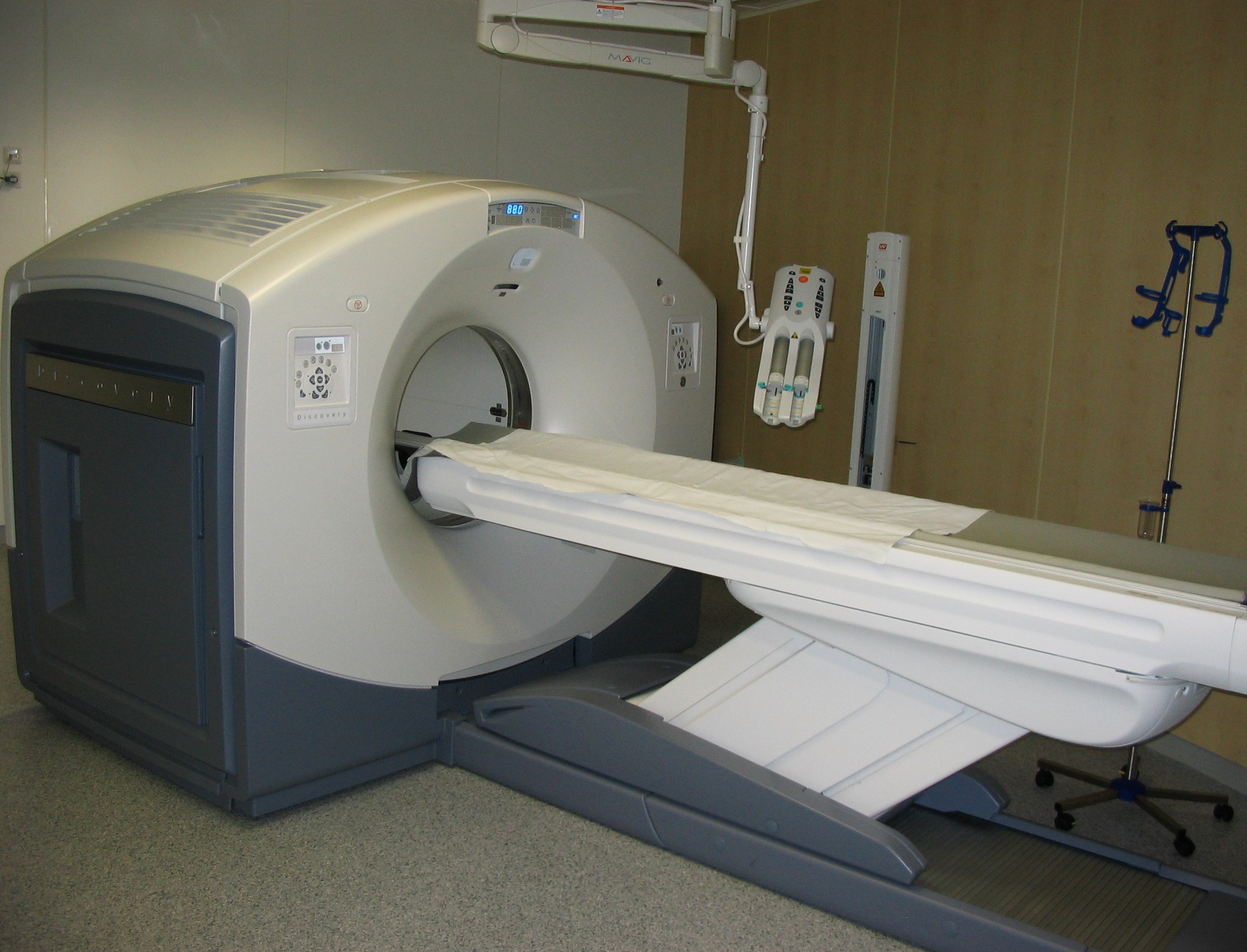 an example of a positron emission tomography machine