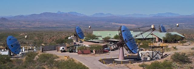 Image of the VERITAS radiotelescope display