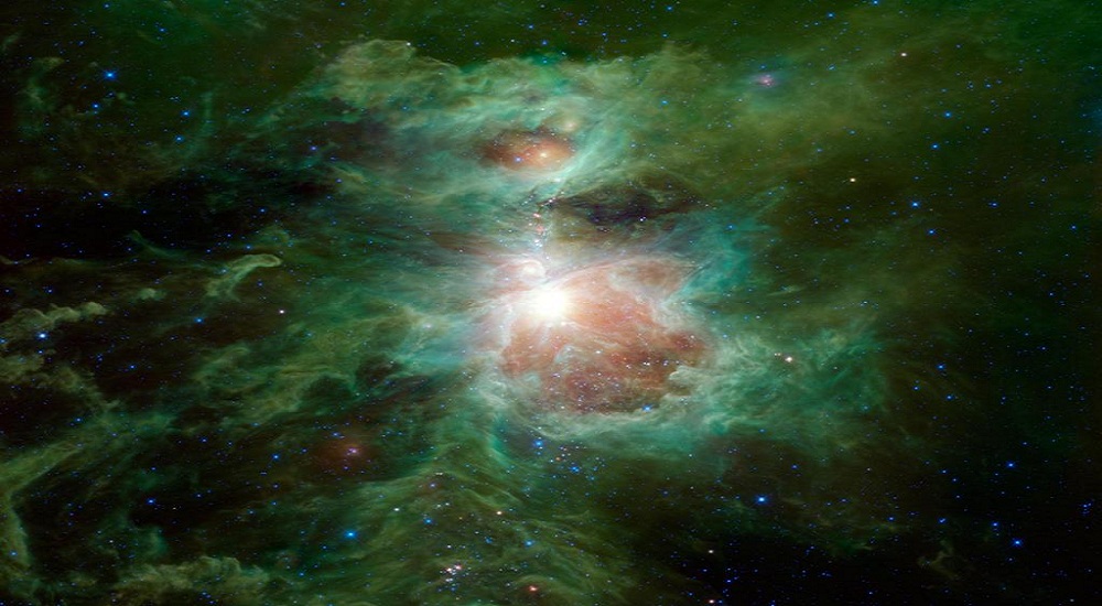 A picture of the Orion nebula created by NASA