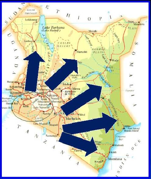 Map of Kenya