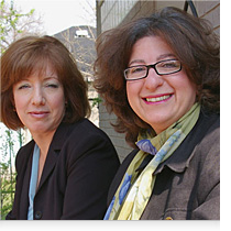 Francine Schlosser and Professor Myra Tawfik 