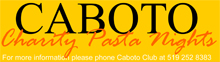 caboto pasta dinner